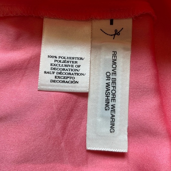 Ann Taylor Sheer Blush Pink Cap Sleeve Blouse - Picture 5 of 7